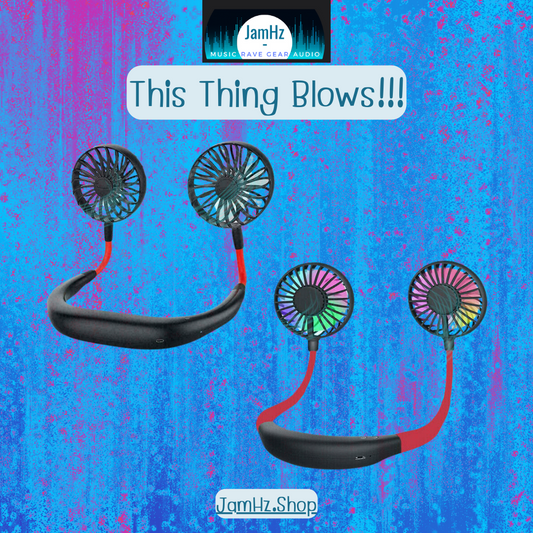 This Thing Blows - Neck Fan with 360 degree swivel dual fan head