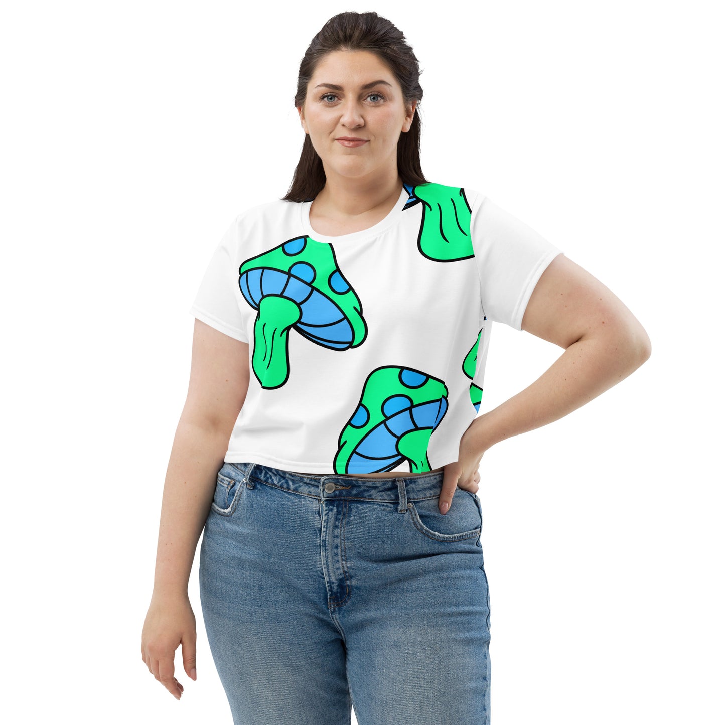 Crop Tee - Mushies